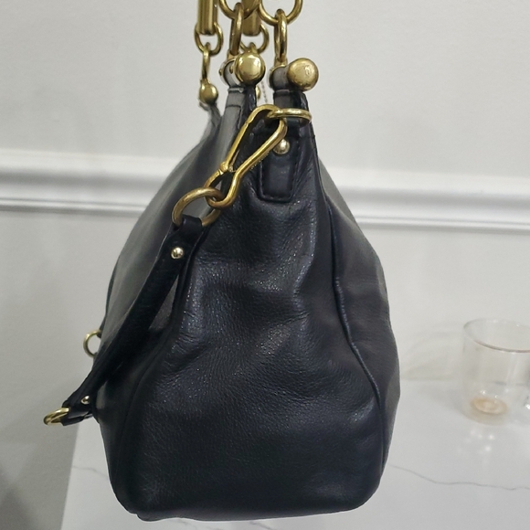 Coach Black Leather Madison Pinnacle Carrie Satchel - Picture 7 of 17